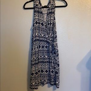Patterned wrap dress